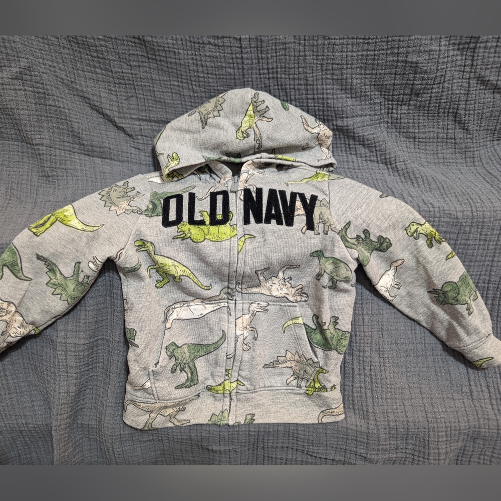 Old Navy, Dinosaur!, Toddler Boy, Zipper Jacket and Joggers, Size 2T